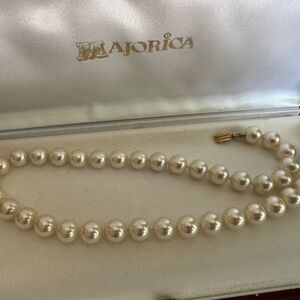 Majorica man-made pearl necklace